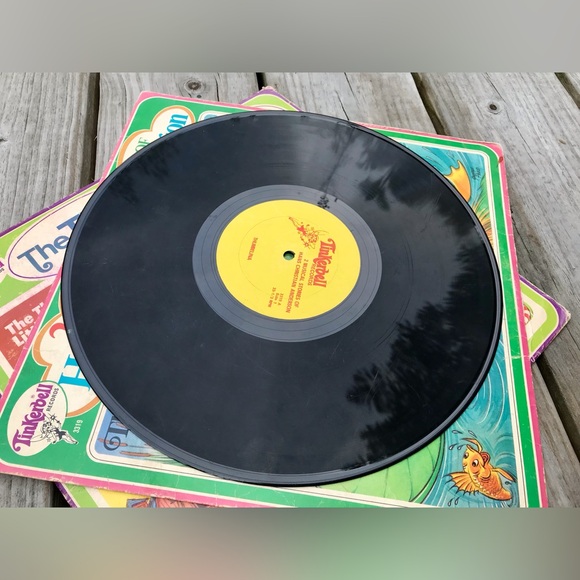 Lot Vintage Childrens Records Story Book Reading Songs Classic Fairy Tale Fables - Picture 14 of 16